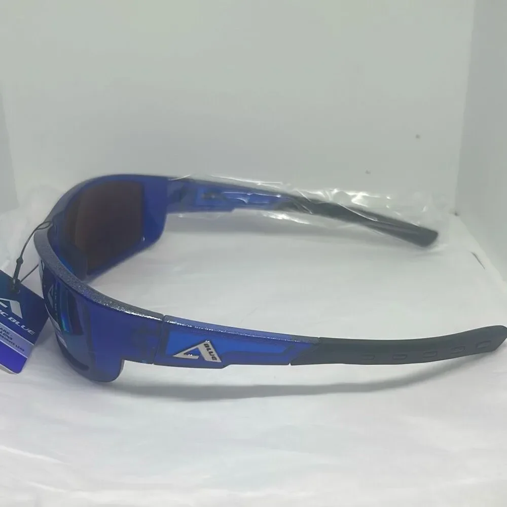 Arctic Blue Wraparound Sports Sunglasses – UV Protection